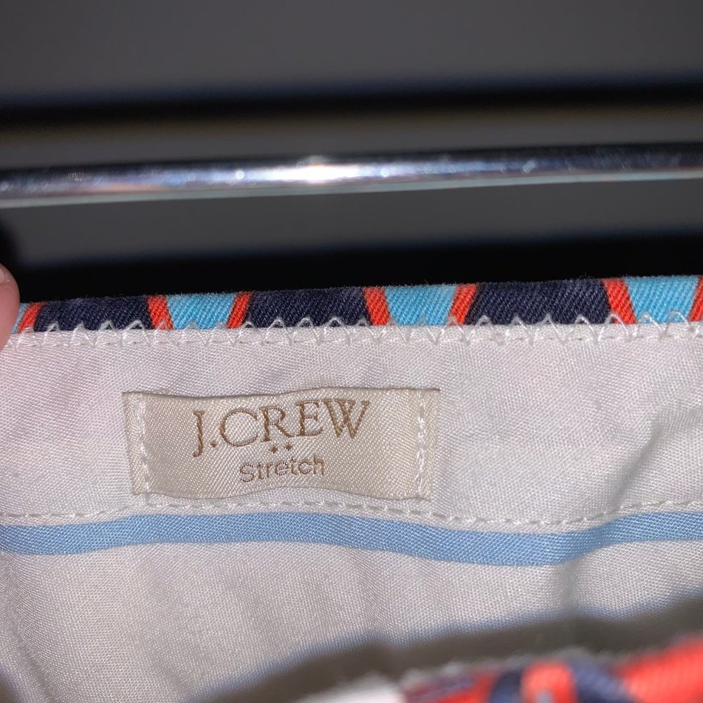 J Crew Stretch Geometric Pattern Shorts - image 3